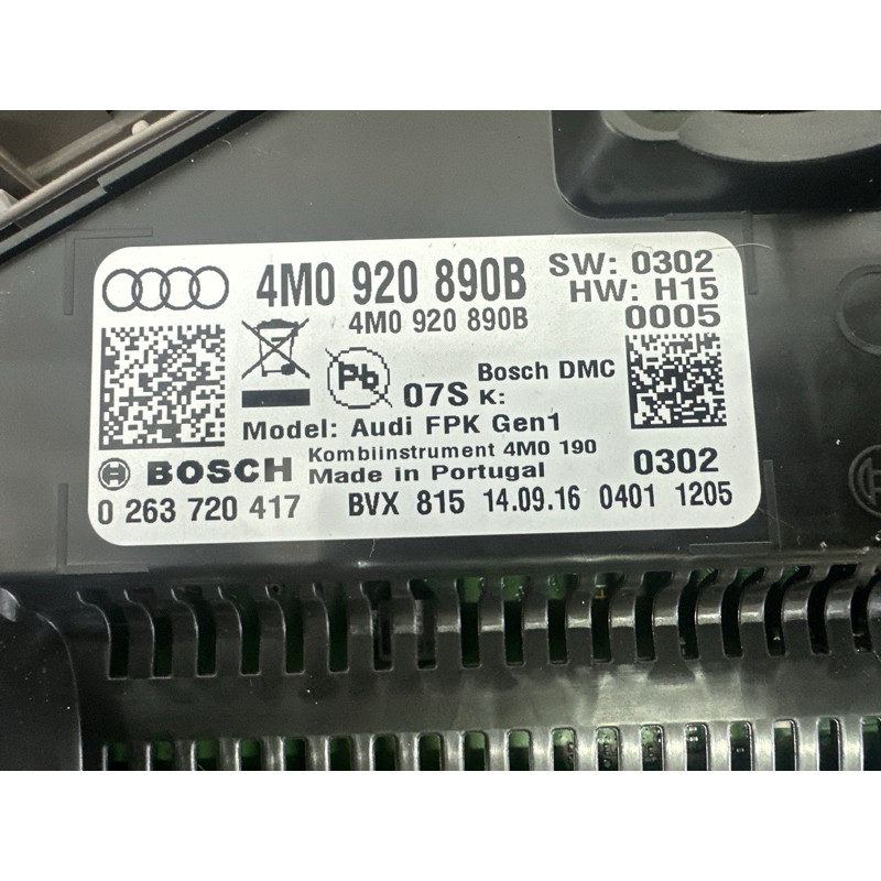 Панель приладів (салон) AUDI Q7 4M 2017 3.0 CREC 4M0920890B
