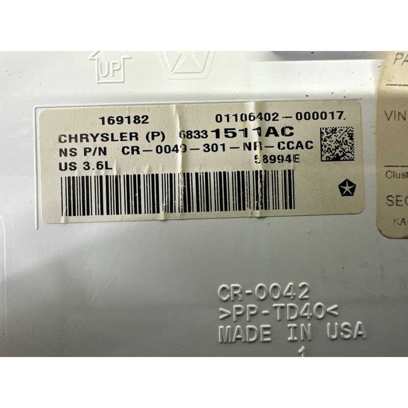 Панель приборов (салон) Jeep Grand Cherokee WK2 2018 3.6 68331511AC