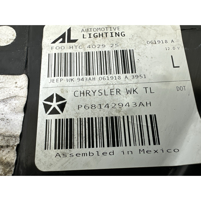 Задний фонарь (оптика) Jeep Grand Cherokee WK2 2018 3.6 68142943AG