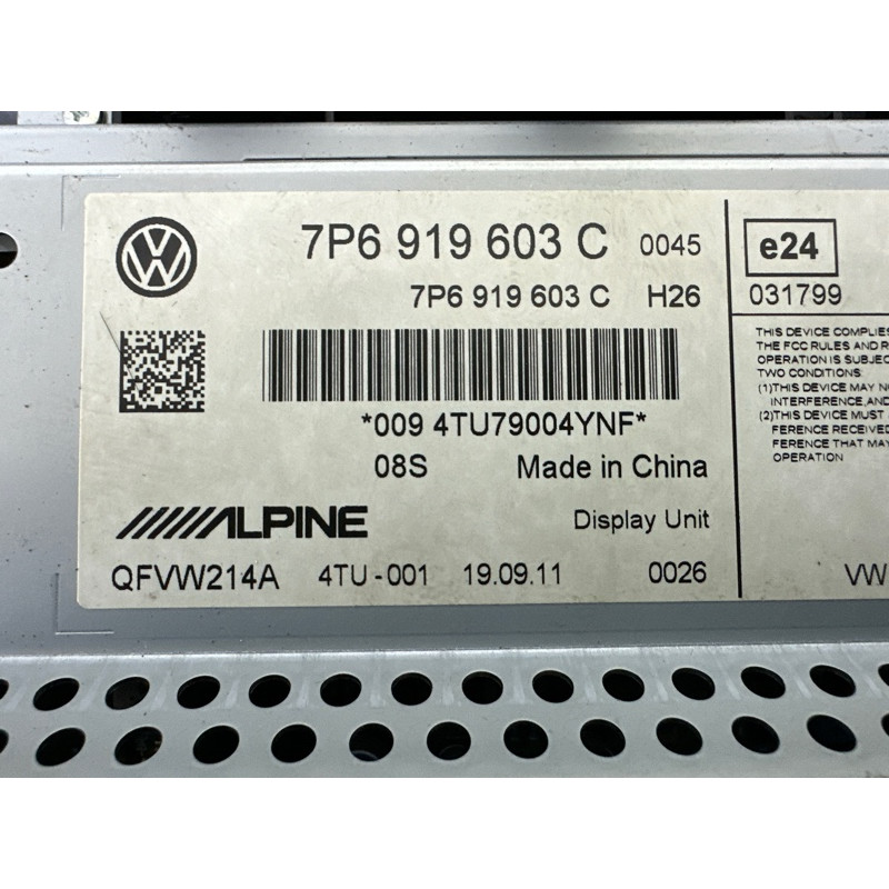 Магнитофон (электрика) Volkswagen Touareg NF 2012 3.0 TDI 7P6919603C