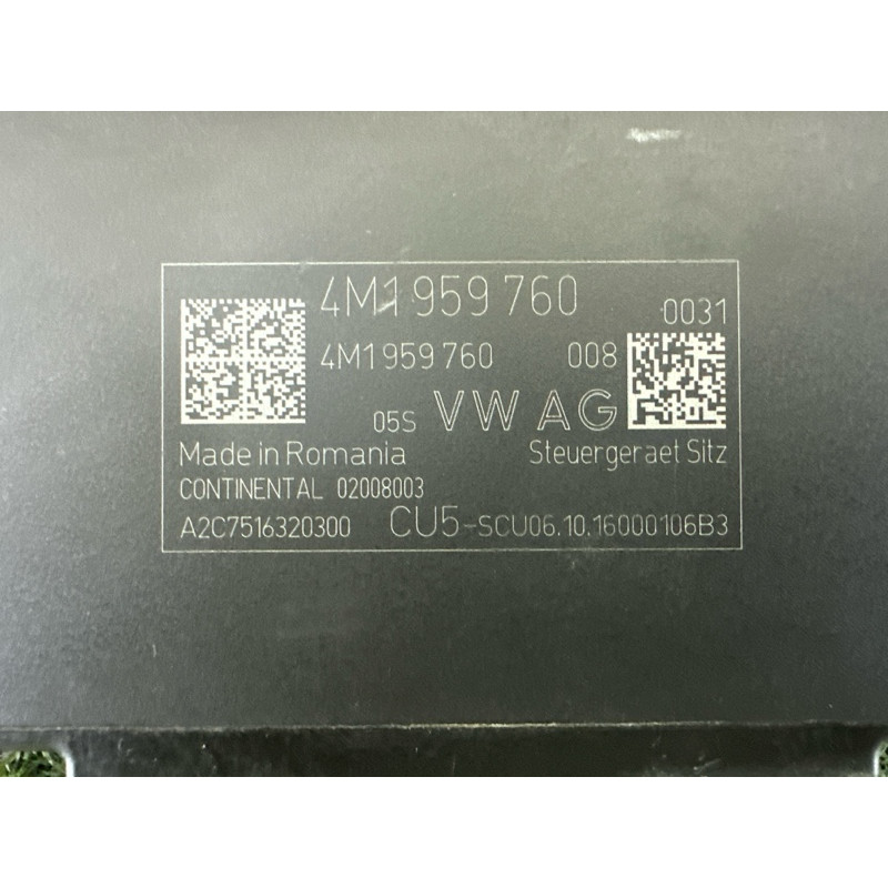 Блок управления сиденьем (электрика / блоки управления) AUDI Q7 4M 2017 3.0 CREC 4M1959760