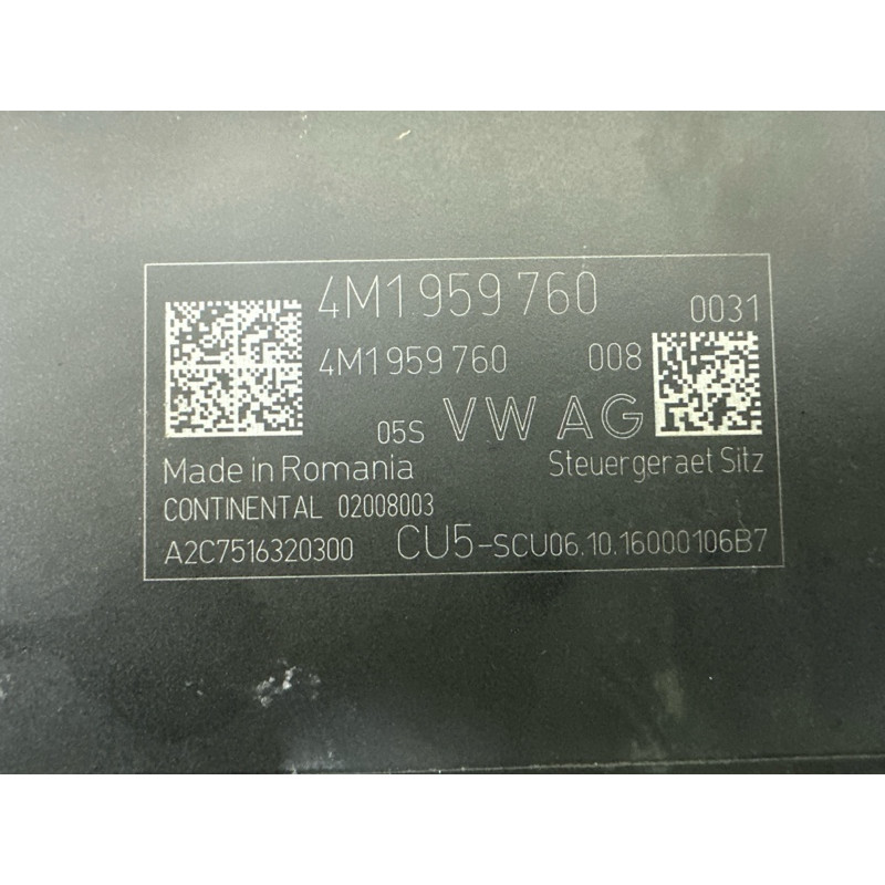 Блок управления сиденьем (электрика / блоки управления) AUDI Q7 4M 2017 3.0 CREC 4M1959760