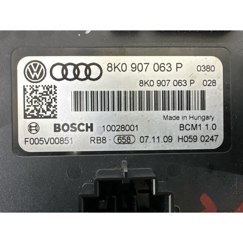 Модуль BCM (электрика / блоки управления) AUDI A4 B8 2010 2.0 CAEB 8K0907063P