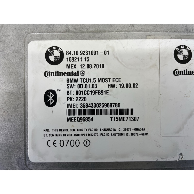 Блок телематики (электрика / блоки управления) BMW X5 E70 2010 N57D30A 84109231093