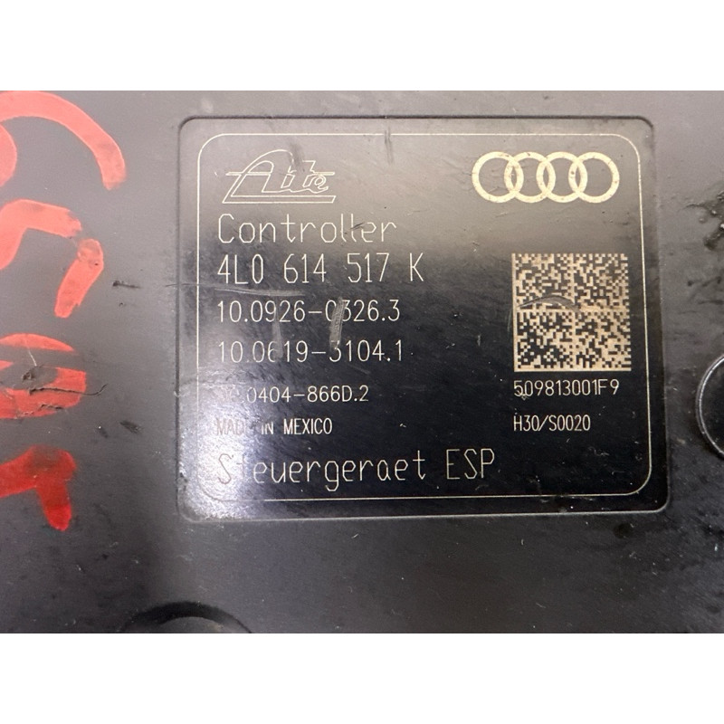 Блок abs (тормозная система) AUDI Q7 4L 2011 3.0 TFSi 4L0614517K