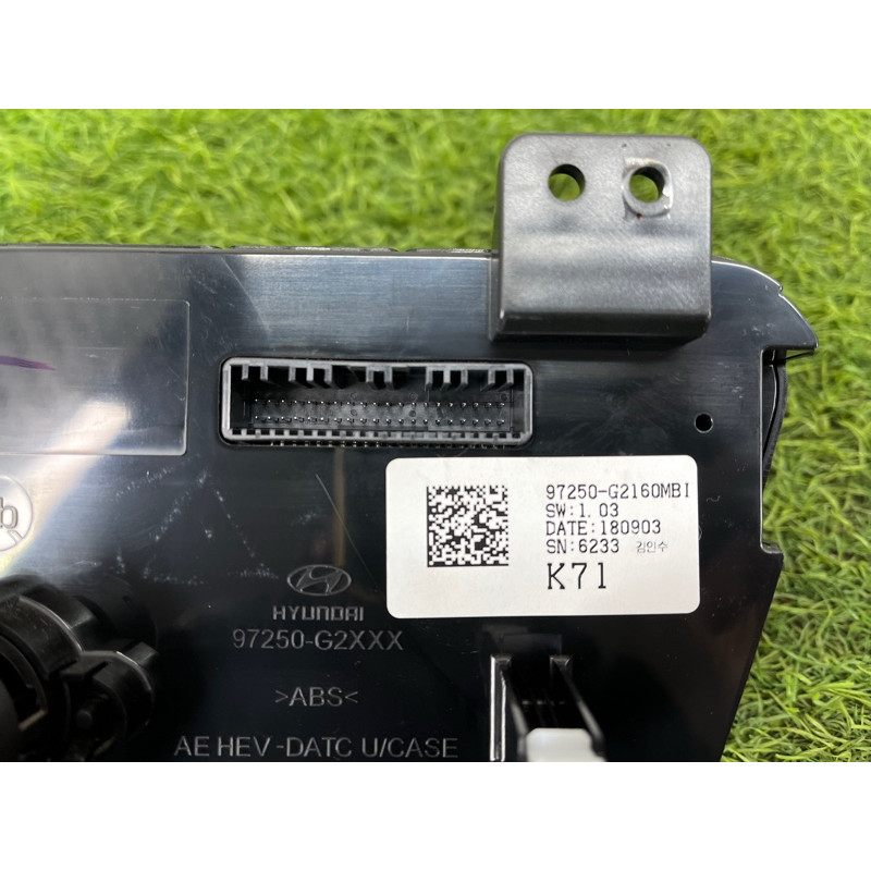 Панель управления климат-контролем (электрика / блоки управления) Hyundai Ioniq AE 2018 1.6 Hybrid 97250G2160MBI
