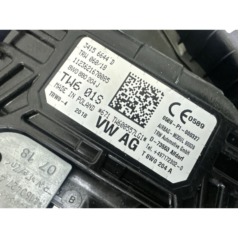 Торпедо (салон) AUDI A4 B9 2018 2.0 DBPA 8W1857001KMBX