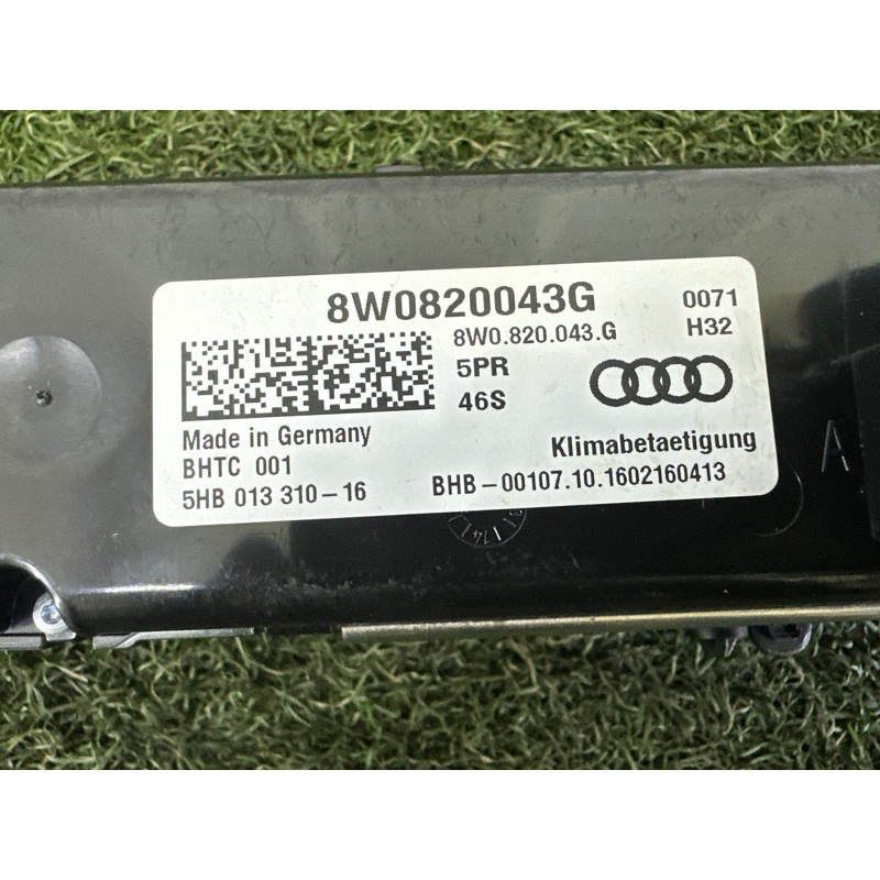 Панель управления климат-контролем (электрика / блоки управления) AUDI A4 B9 2017 2.0 TFSI 8W0820043G5PR