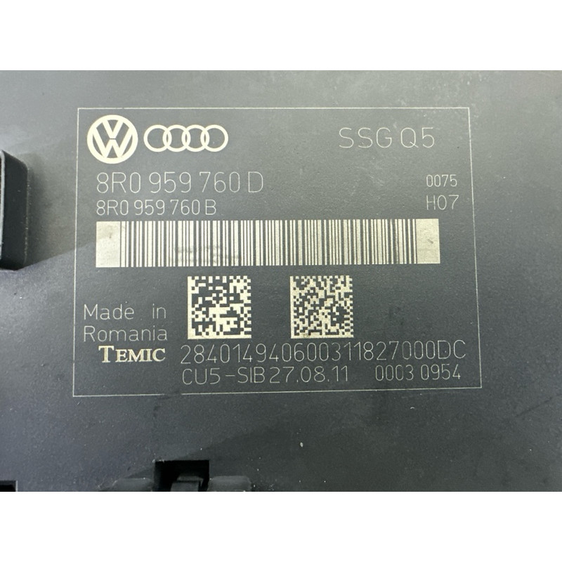 Блок управления сиденьем (электрика / блоки управления) AUDI Q5 8R 2012 3.2 8R0959760D