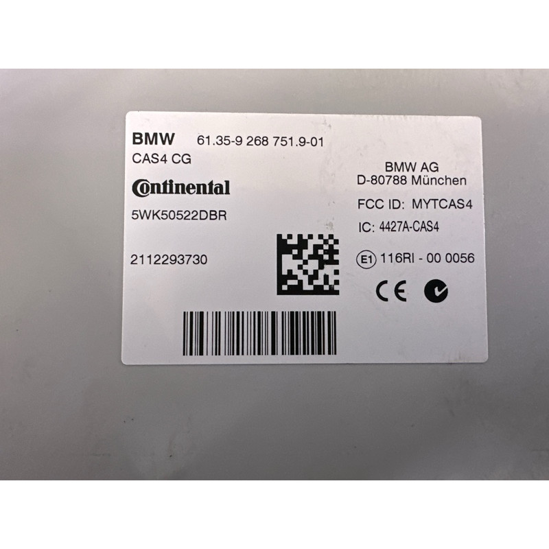 Блок управления CAS (электрика / блоки управления) BMW X3 F25 2012 3.0 61356809374