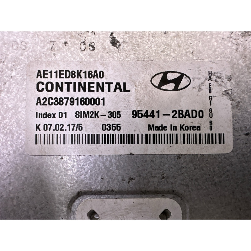 Блок управления двигателем (электрика / блоки управления) Hyundai Ioniq AE 2017 1.6 954412BAD0