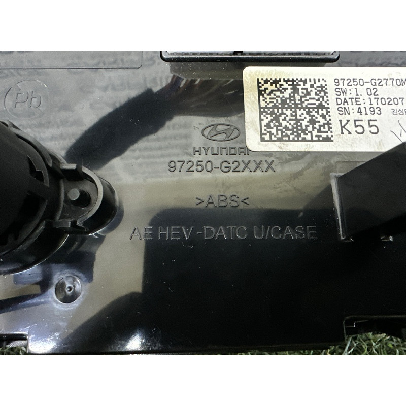 Панель управління клімат-контролем (електрика / блоки управління) Hyundai Ioniq AE 2017 1.6 97250G2770MBI