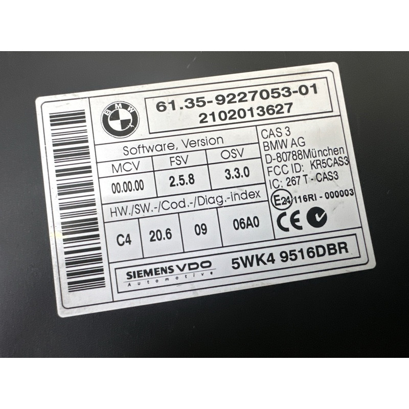 Блок управления CAS (электрика / блоки управления) BMW X5 E70 2010 N57D30A 61359395656