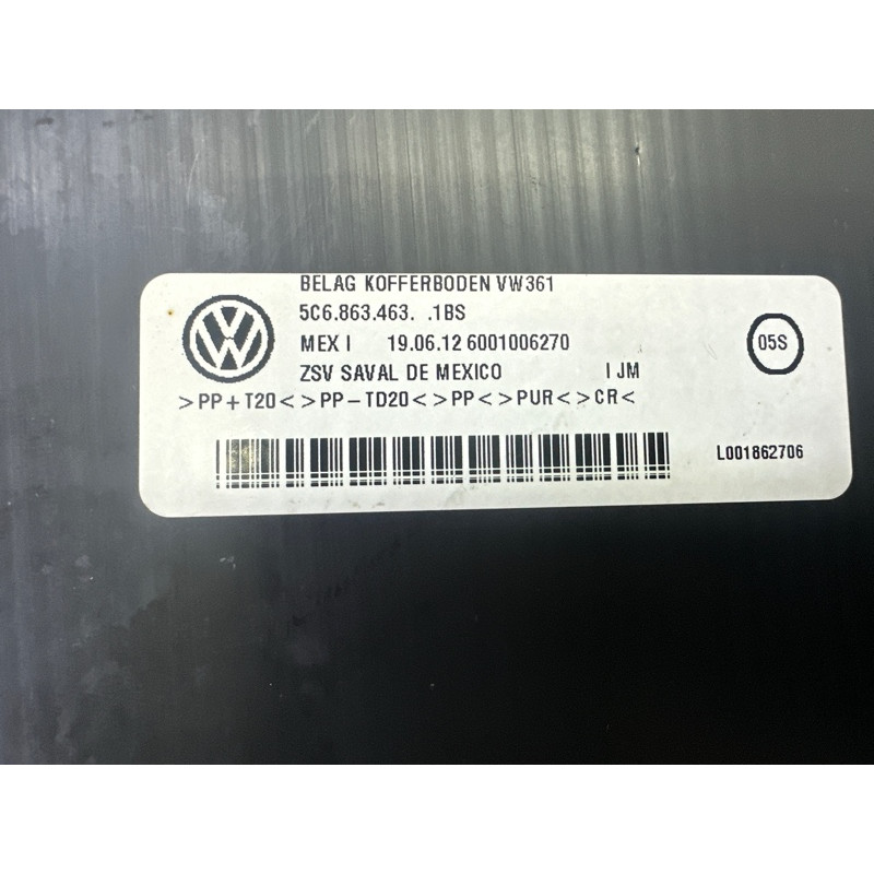 Пол Багажника (салон) VOLKSWAGEN Jetta 6 2012 5C68634631BS
