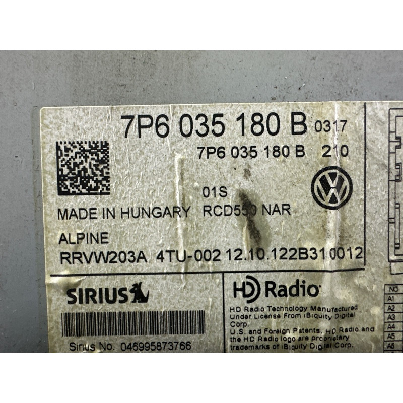 Магнитофон (электрика) Volkswagen Touareg NF 2013 3.6 7P6035180B