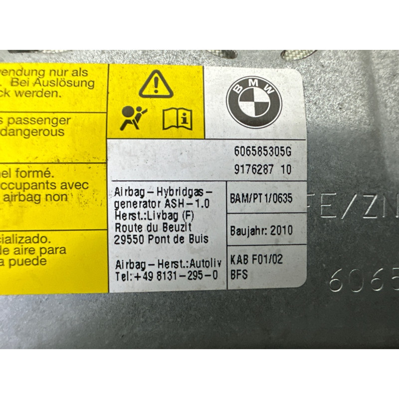 Airbag колін (airbag / безпека) BMW 7-series F01 2011 3.0 N54 72129176287