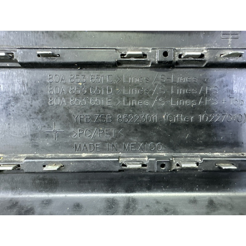 Бампер (наружные элементы кузова) AUDI Q5 FY 2020 2.0 80A853651JRP5