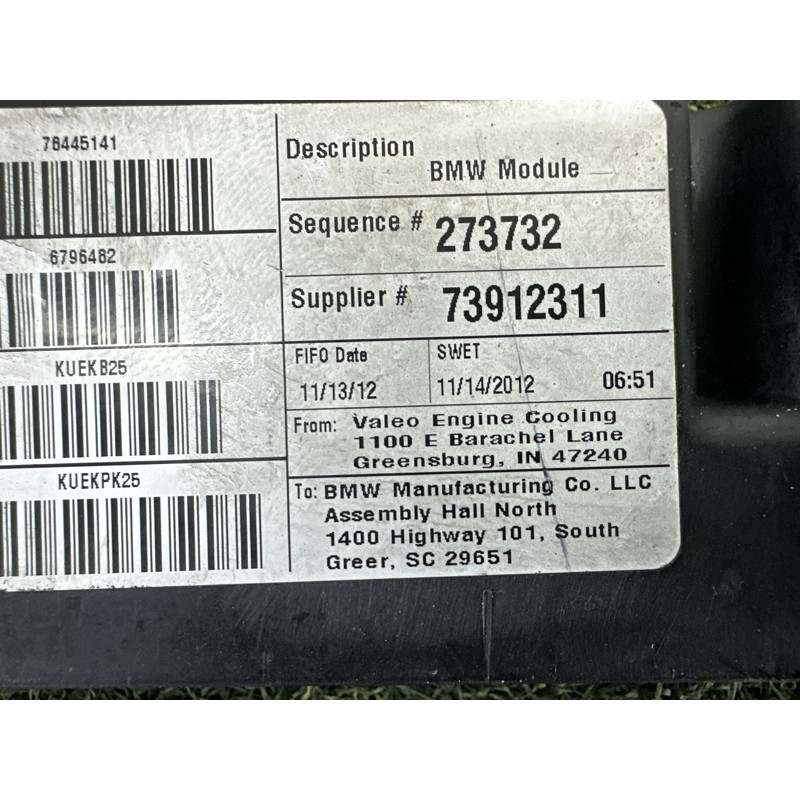 Крепление радиатора (кузов и элементы) BMW X3 F25 2013 2.0 17117593838