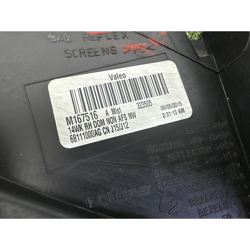 Фара (оптика) Jeep Grand Cherokee WK2 2015 5.7 HEMi 68111000AF