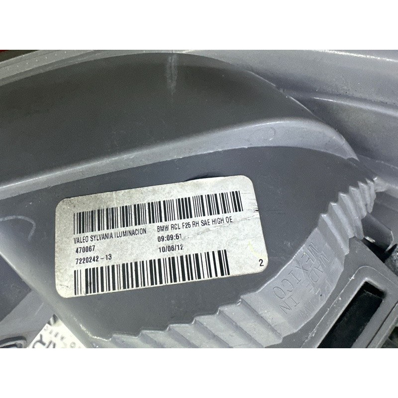 Задній ліхтар (оптика) BMW X3 F25 2013 2.0 63217220242