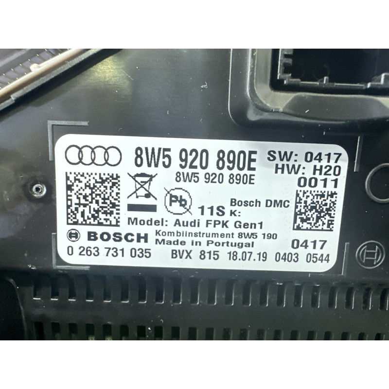 Панель приладів (салон) AUDI Q5 FY 2020 2.0 DJYA 8W5920890E