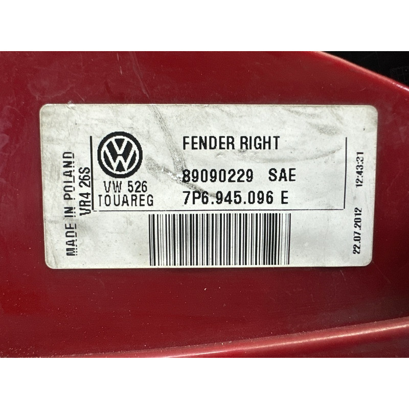 Задний фонарь (оптика) Volkswagen Touareg NF 2013 3.6 CGRA 7P6945096G
