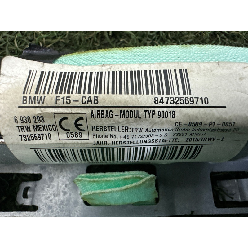 Airbag шторка (airbag / безопасность) BMW X5 F15 2015 3.0 72127325697