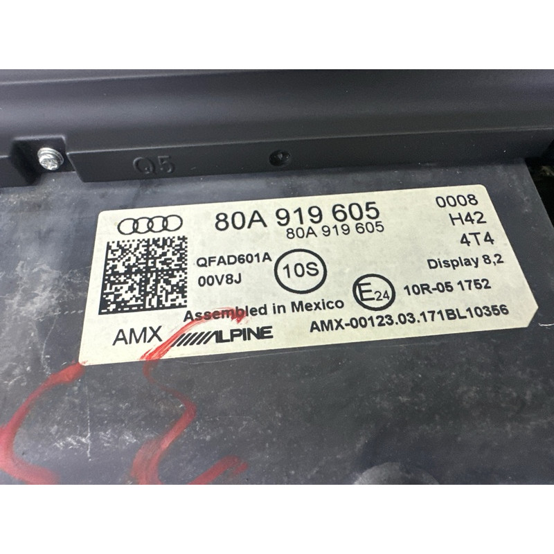 Монитор (электрика) AUDI Q5 FY 2018 2.0 DAYB 80A919605