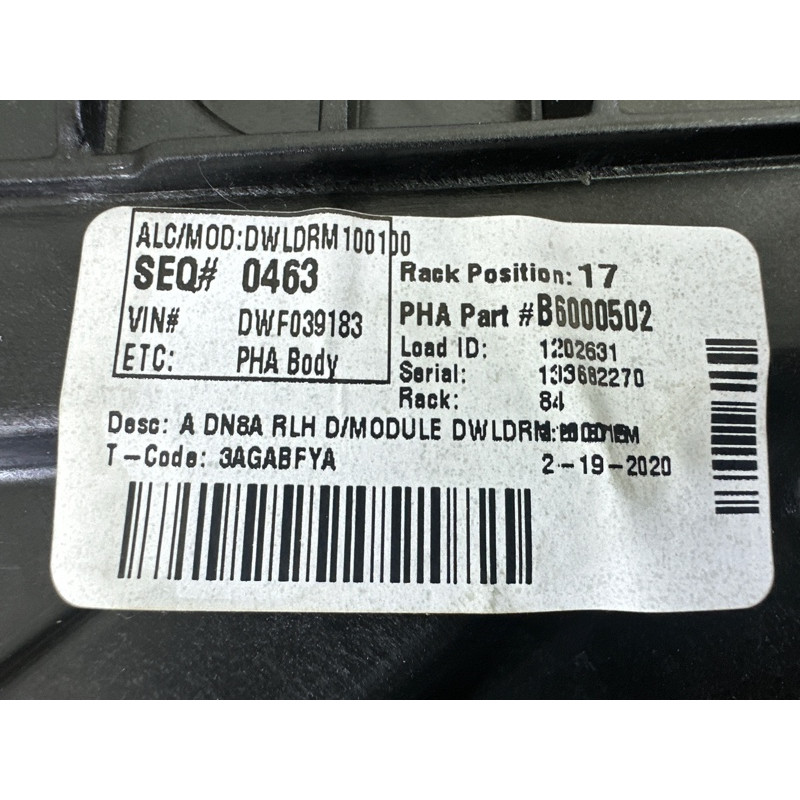 Механизм стеклоподъемника (кузов и элементы) Hyundai Sonata DN8 2020 2.5 83471L0000