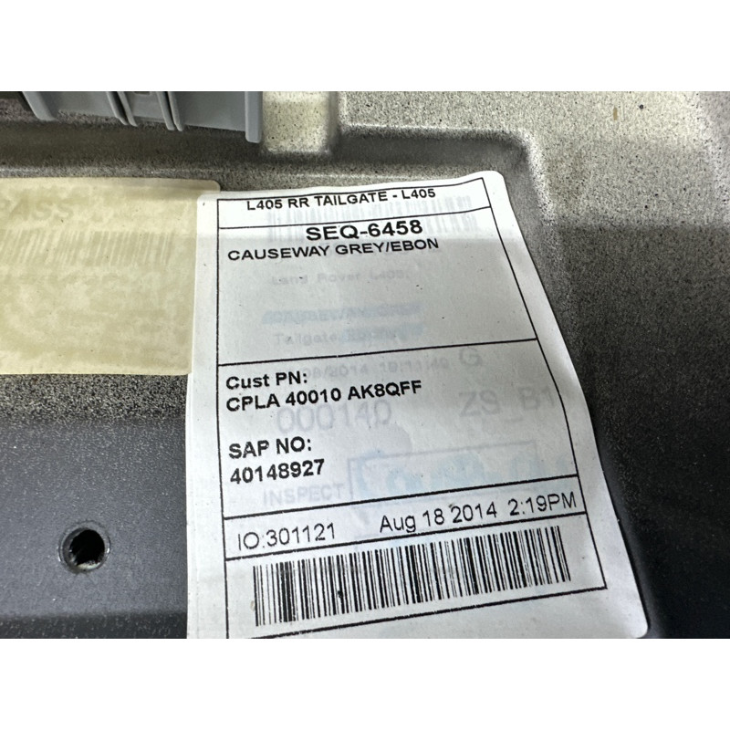 Крышка багажника (кузов и элементы) LAND ROVER Range Rover L405 2014 5.0 LR051314