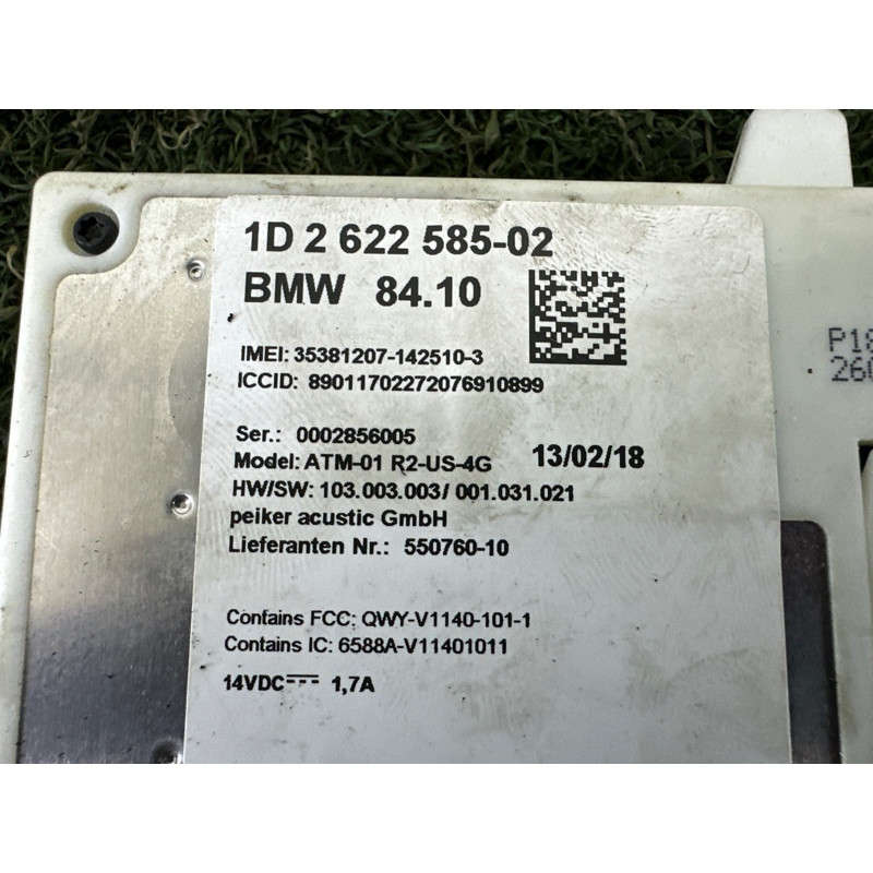 Блок телематики (електрика / блоки управління) BMW X1 F48 2018 2.0 84109843931