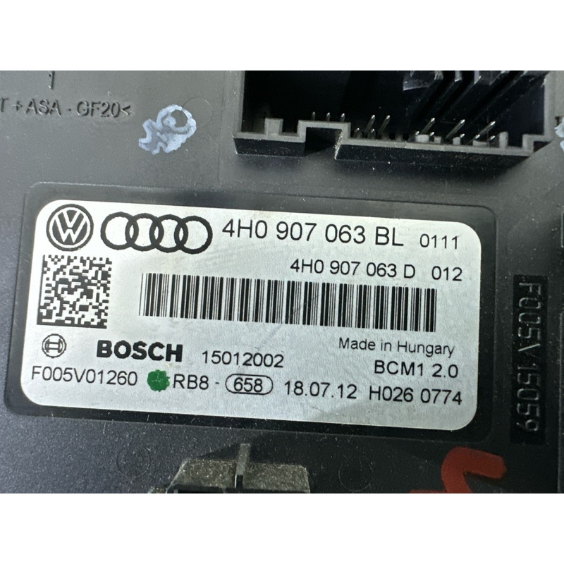 Модуль BCM (электрика / блоки управления) Volkswagen Touareg NF 2013 3.6 CGRA 4H0907063BL