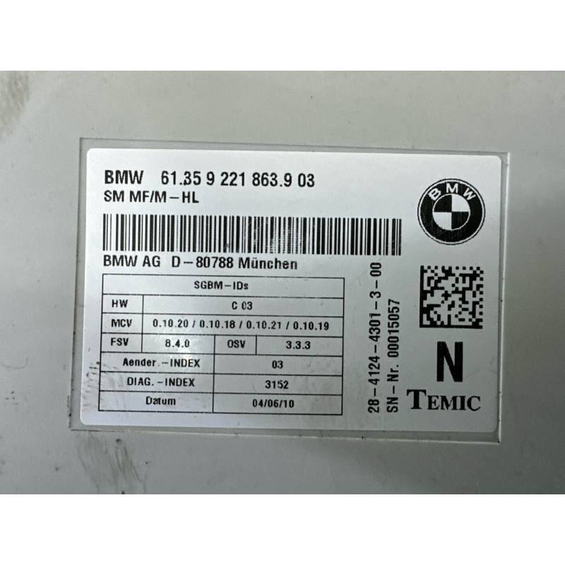 Блок управління сидінням (електрика / блоки управління) BMW X5 E70 2011 3.0 61359264977