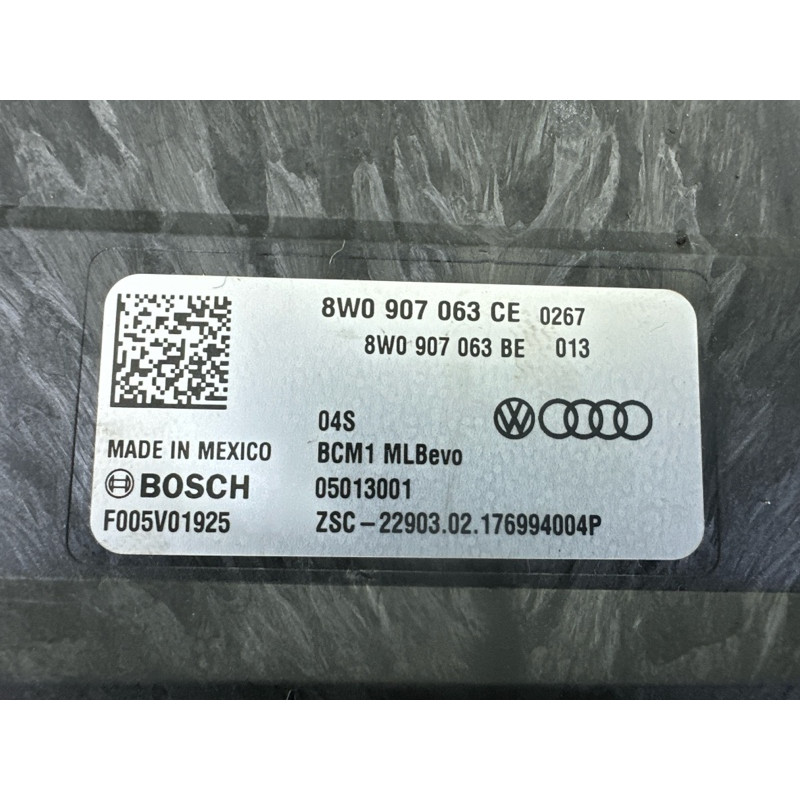 Модуль BCM (электрика / блоки управления) AUDI Q5 FY 2018 2.0 DAYB 8W0907063CE
