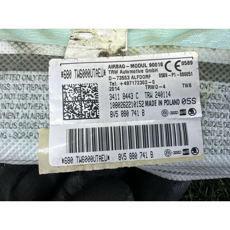 Airbag шторка (airbag / безпека) AUDI A3 8V 2015 1.8 8V5880741B