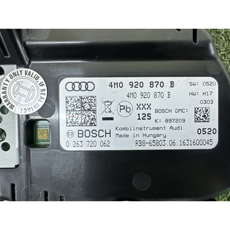 Панель приборов (салон) AUDI Q7 4M 2017 3.0 4M0920870B