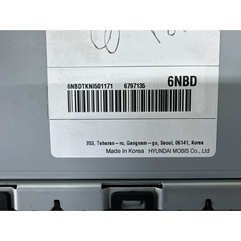 Магнітола (електрика) KIA Sorento UM 2019 3.3 96160C6NB0WK