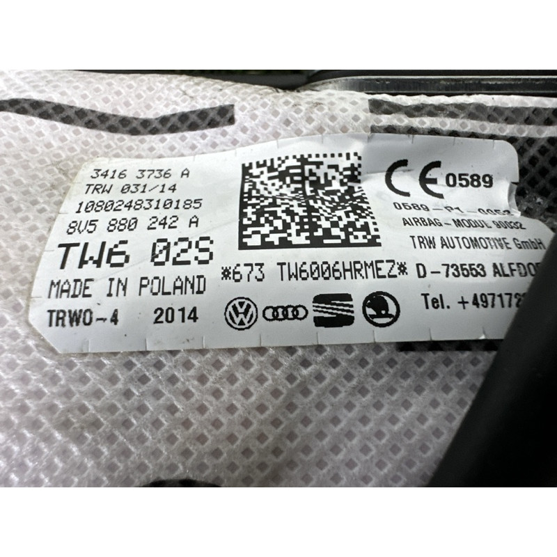 Airbag сидения (airbag / безопасность) AUDI A3 8V 2015 1.8 8V5880242A