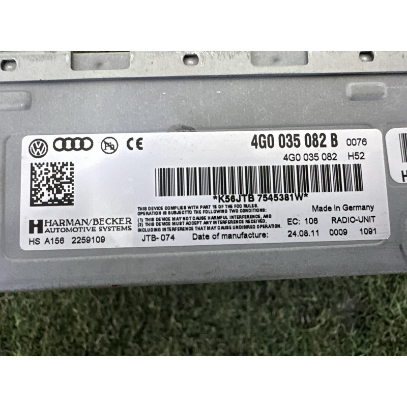 Блок радіоприймача (електрика / блоки управління) AUDI Q5 8R 2012 3.2 4G0035080B