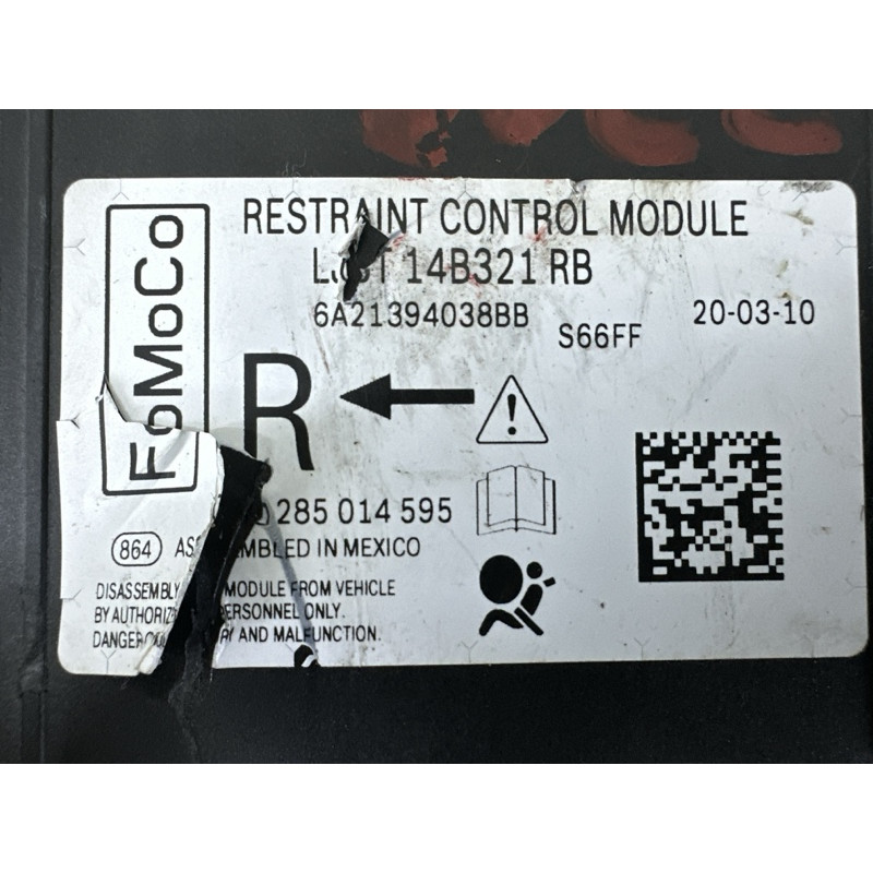 Блок управления airbag (airbag / безопасность) FORD ESCAPE MK4 2020 1.5 LJ6Z14B321A