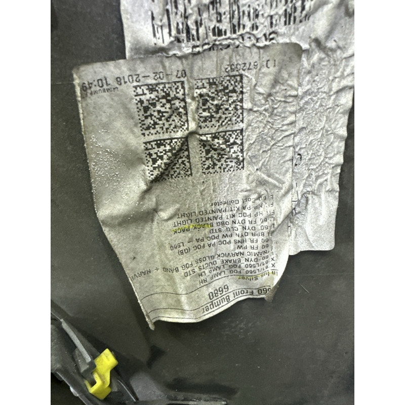 Бампер (наружные элементы кузова) LAND ROVER Range Rover Velar L560 2018 2.0 LR093587