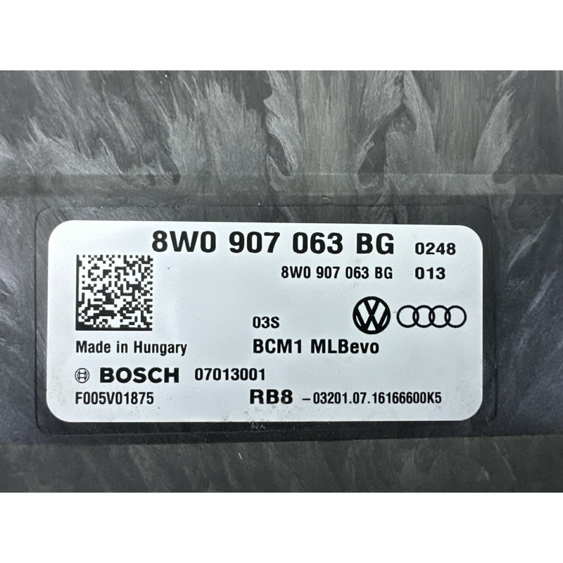 Модуль BCM (електрика / блоки управління) AUDI Q7 4M 2017 3.0 8W0907063BG