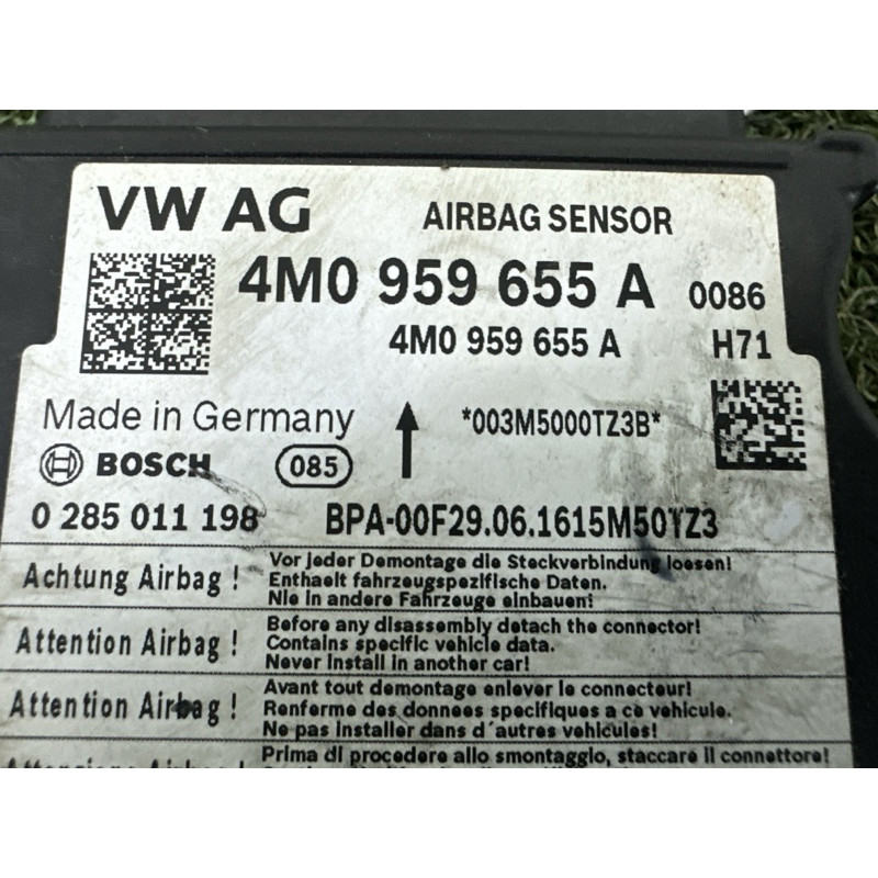 Блок управления airbag (airbag / безопасность) AUDI Q7 4M 2017 3.0 4M0959655A