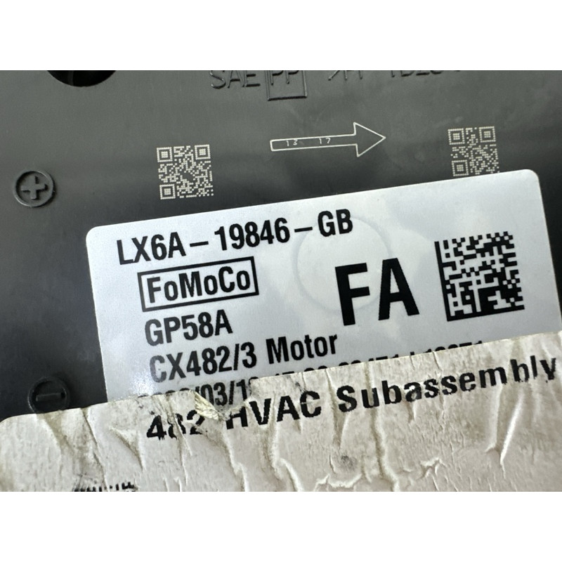 Мотор печки (отопление и кондиционирование) FORD ESCAPE MK4 2020 1.5 LX6Z19805GB