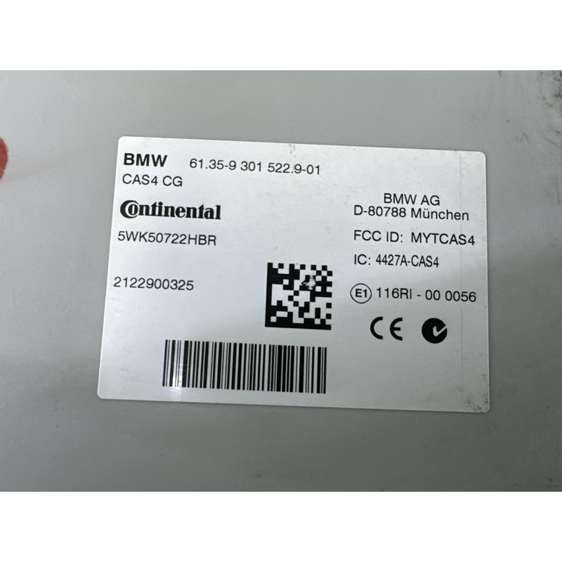 Блок управления CAS (электрика / блоки управления) BMW X3 F25 2013 2.0 61356809374
