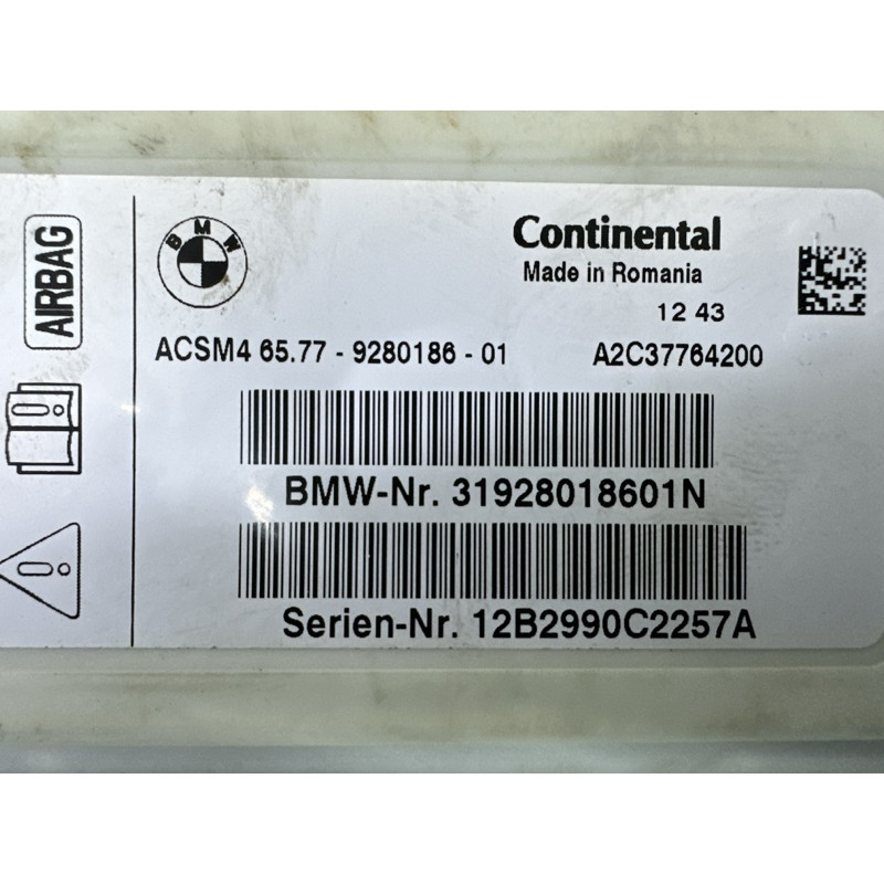 Блок управління airbag (airbag / безпека) BMW X3 F25 2013 2.0 65777911607