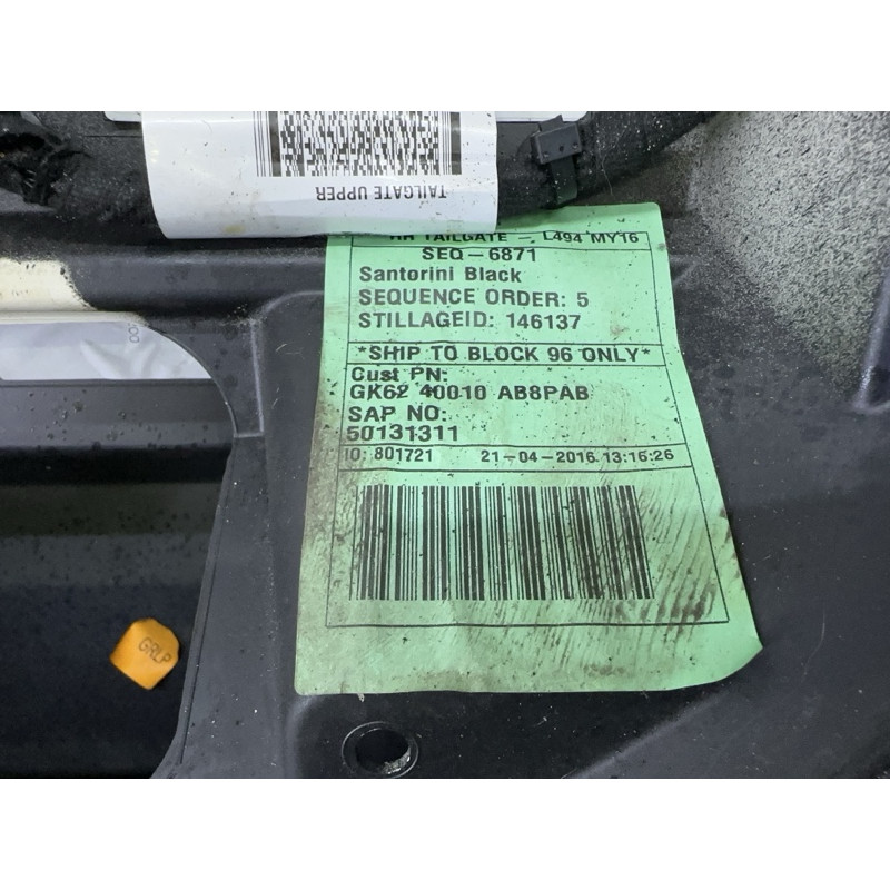 Кришка багажника (кузов и элементы) LAND ROVER RANGE ROVER Sport L494 2016 3.0 Diesel LR071406